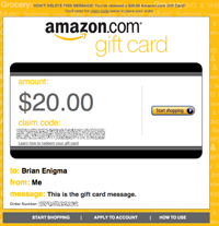 On the usability of virtual pre-paid gift credit cards