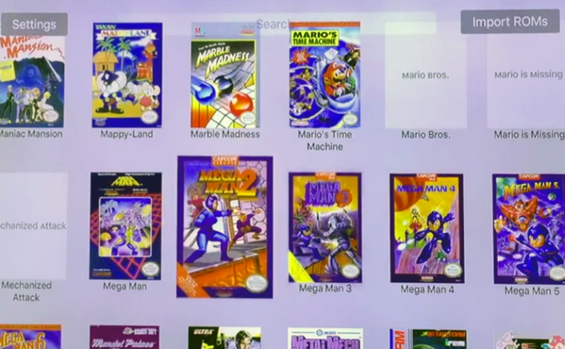 Classic games on the Apple TV with Provenance