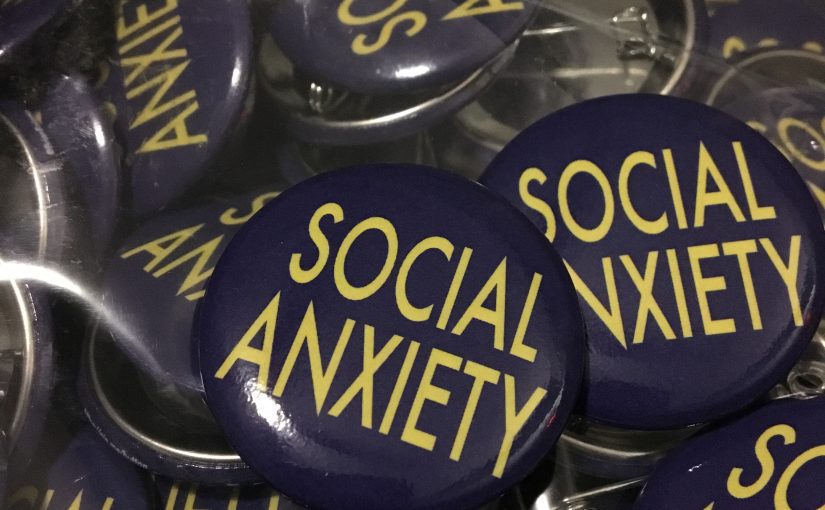 Social Anxiety, With Buttons and Stickers